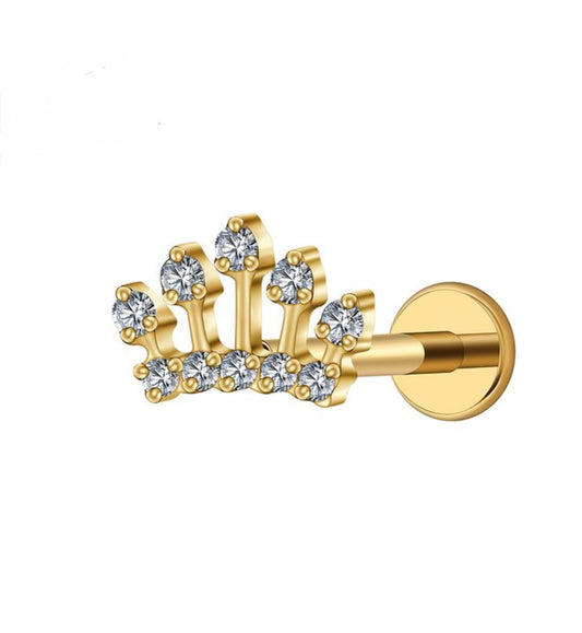 Titanium Queen Crown Piercing